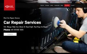 Car Detailing and Auto Cleaning Services Responsive Landing Page Template