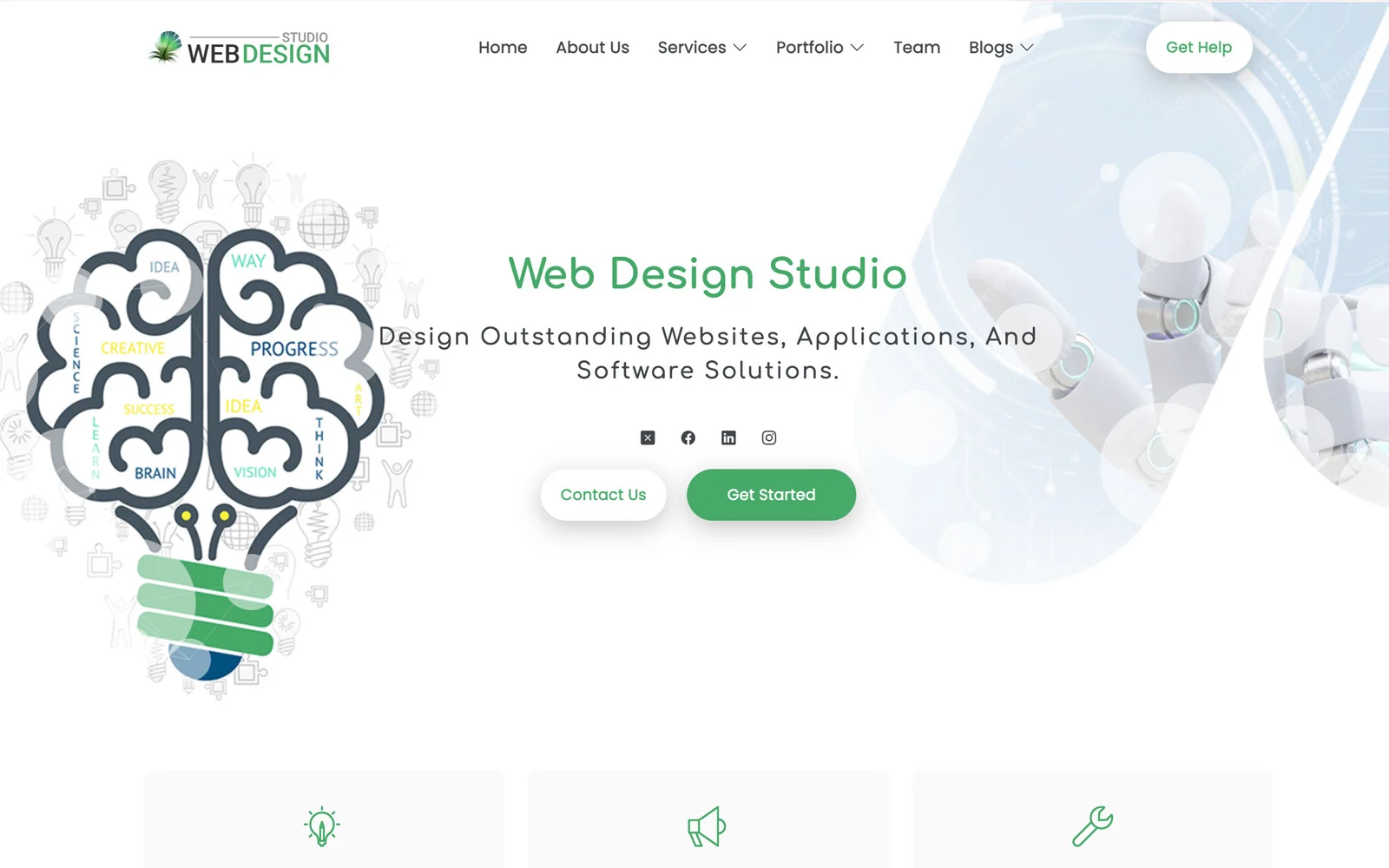 DesignSoft Business Services and Web Design Studio Responsive Website Template