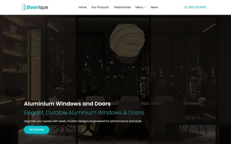 Doorique Windows and Doors Multipurpose Responsive Website Template
