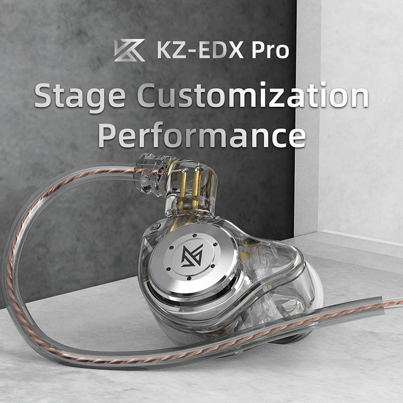 KZ EDX PRO In Ear Earphones Dynamic Earphones HIFI Music Sport Earbuds Sport Noise Cancelling Headset KZ EDX PRO DQ6 ZS10PRO MT1 - Image 5