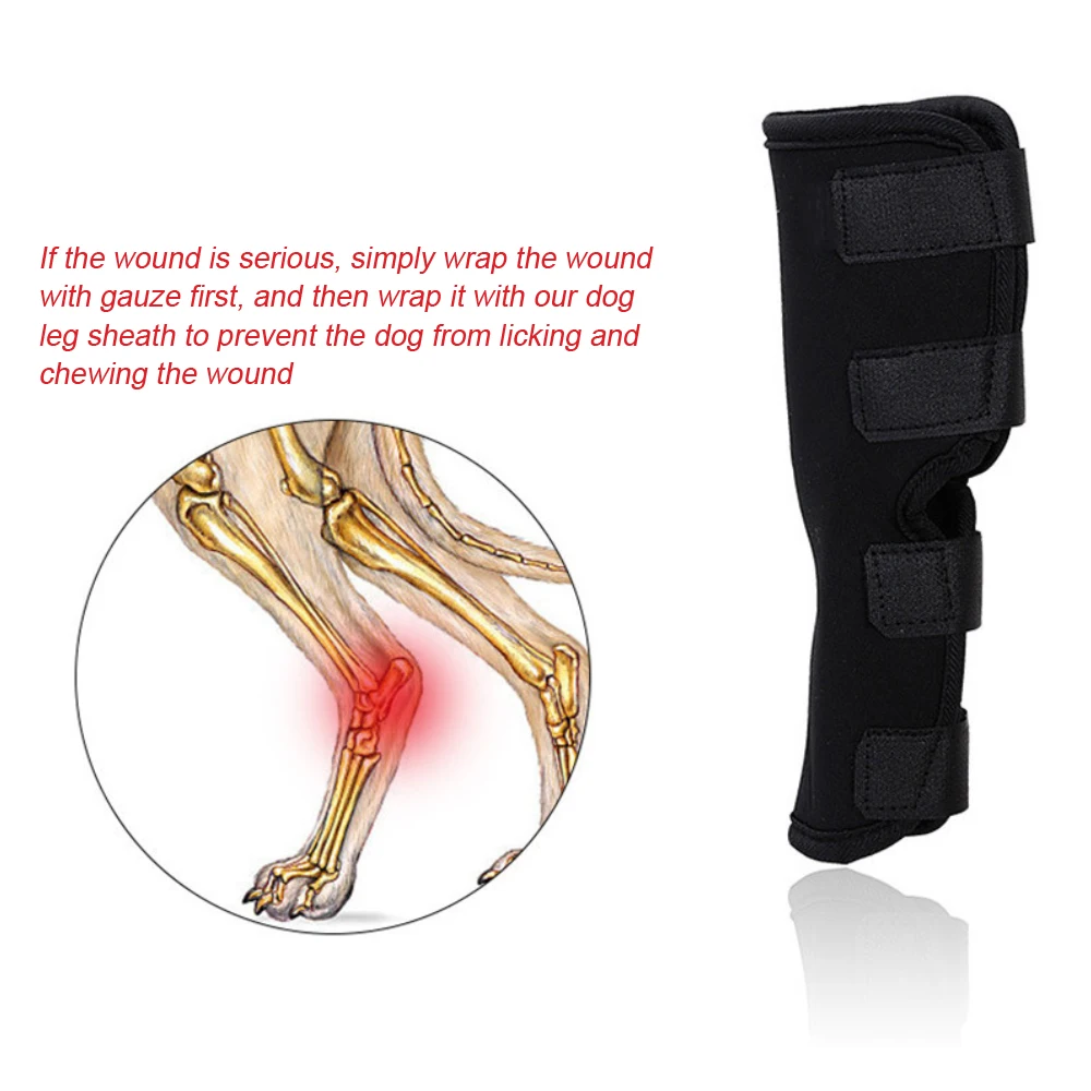 Leg Knee Pads for Dogs Recovery Bandage Anti-Lick Wound Dog Arthritis Auxiliary Fixed Joint Protector Dog Accessories - Image 5