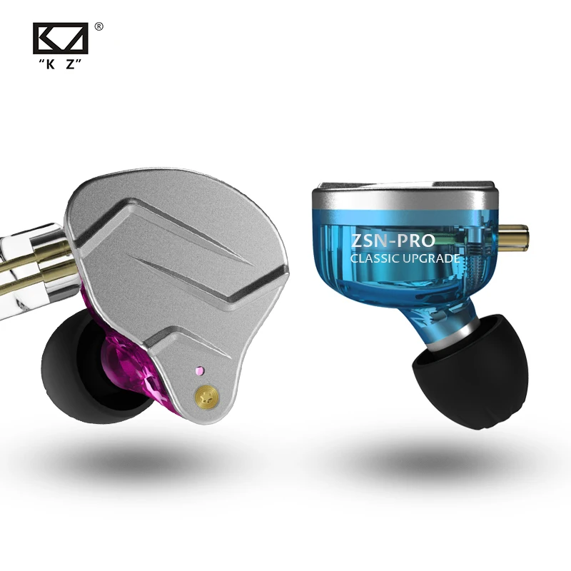 KZ ZSN PRO 1BA+1DD Hybrid technology HIFI Metal In Ear Earphones Bass Earbud Sport Noise Cancelling Headset ZS10 PRO ZST AS10 - Image 2
