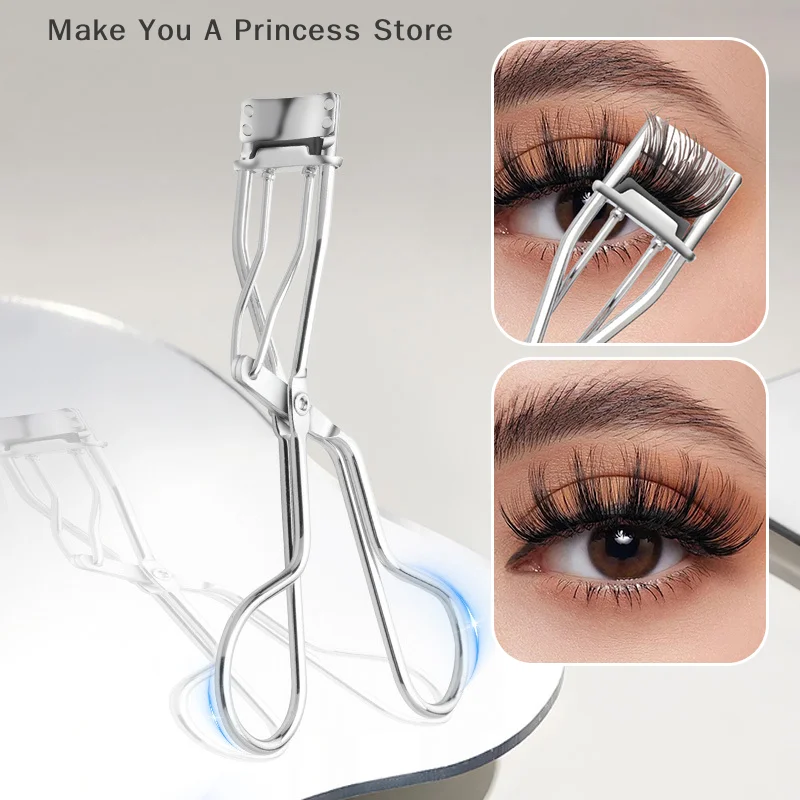 Mini Partial Eyelash Curler Nature Curl Sun Flower Eyelash Extension Volume Tweezers Stainless Steel Beauty Makeup Tool