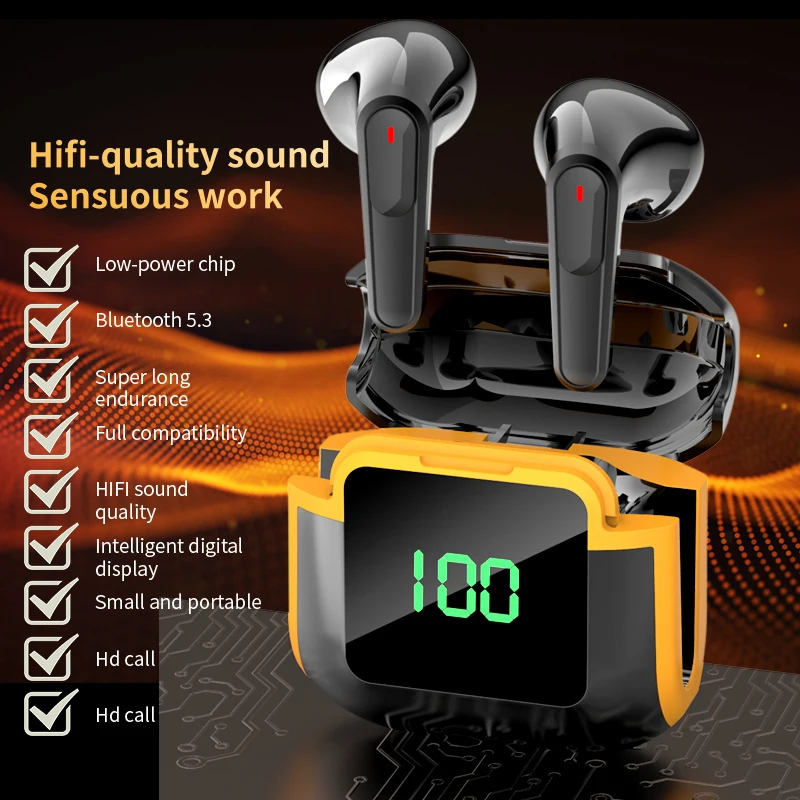 TWS Pro Bluetooth Wireless Headset HIFI Stereo Heavy Bass Sport Music Gaming Earphone With Mic Touch Control In-Ear Earbuds Mini - Image 2