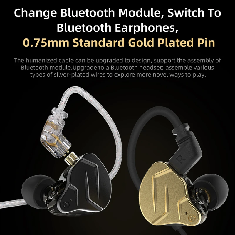 KZ ZSN Pro X 1DD 1BA HIFI Hybrid Driver In Ear Earphone Metal Monitor Earphone Bass Earbuds Sport Headset EDX PRO ZST ZS10 AS16 - Image 2