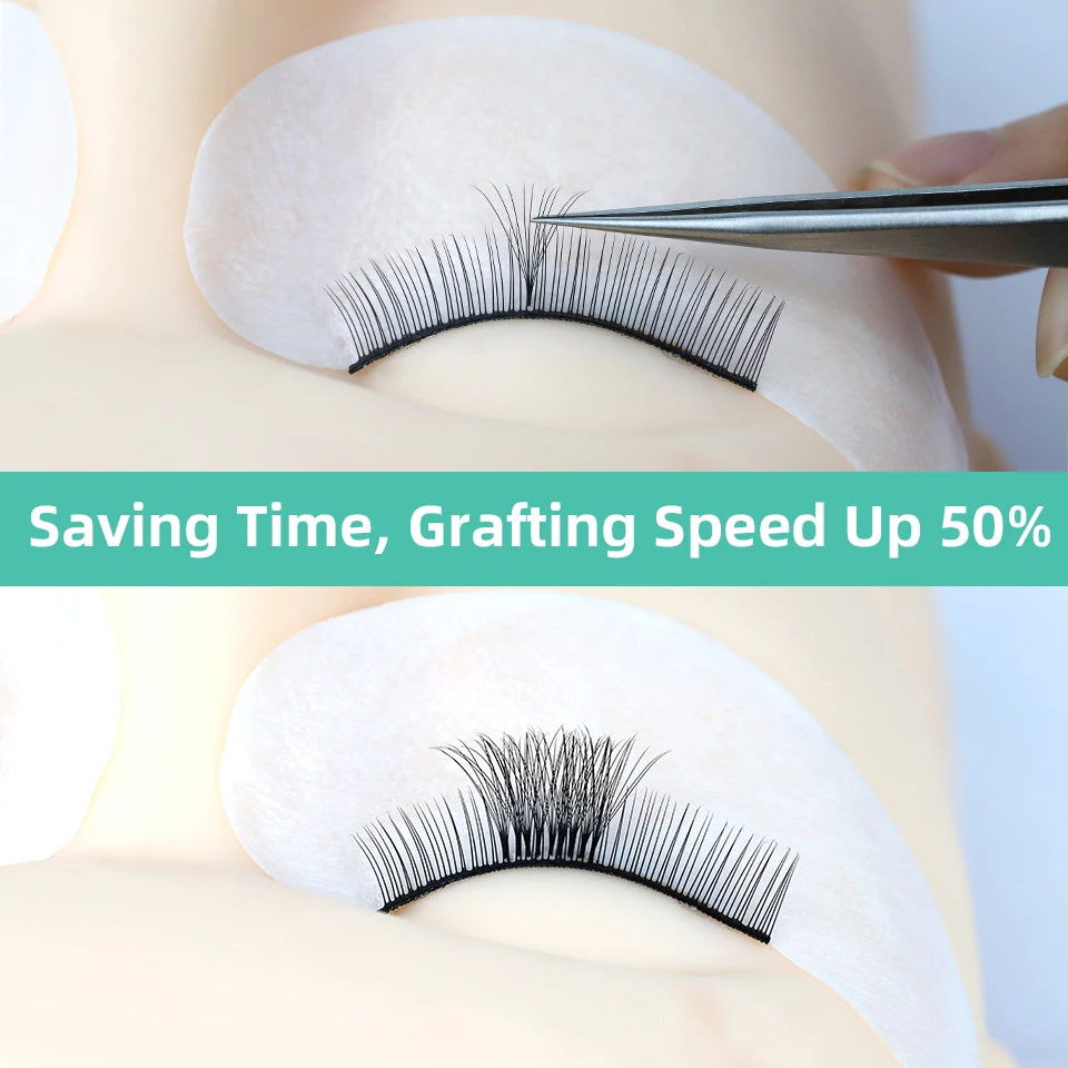 AGUUD Premade Volume Fans 5D 6D 8D 10D 12D Soft Naturl Matte Sharp Narrow Pointy Base Middle Stem Premade Fans Eyelash Extension - Image 6