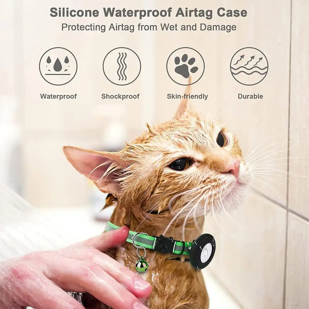 Reflective Collar for Cats Anti-Lost Pet Cat Collar For The Apple Airtag Protective Tracker Anti Lost Positioning Pet Collar - Image 4