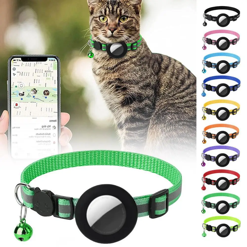 Reflective Collar for Cats Anti-Lost Pet Cat Collar For The Apple Airtag Protective Tracker Anti Lost Positioning Pet Collar