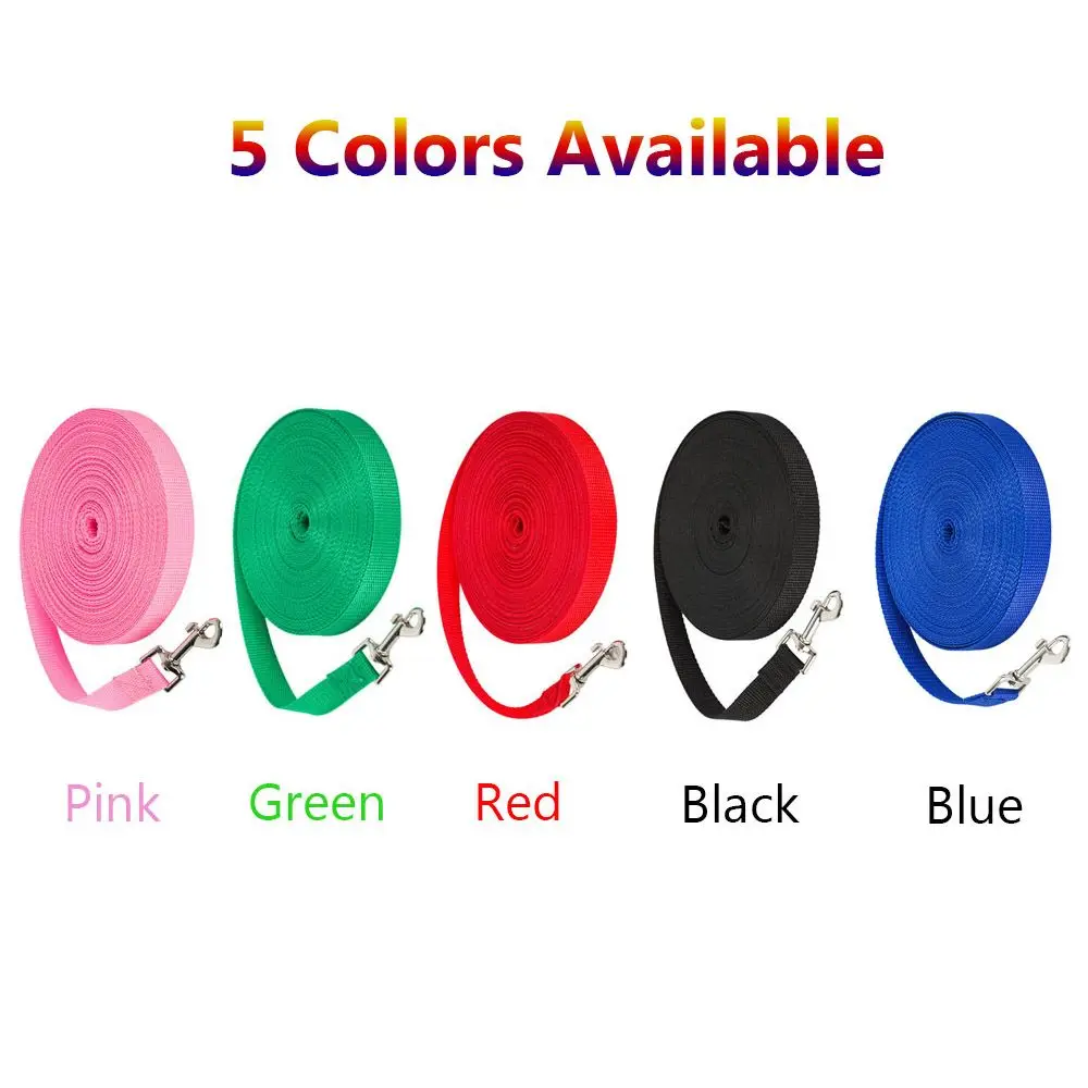 Colorful Nylon Belt Flexible Dogs Cats Traction Rope Walking Training Dog Leash Lead Strap - Image 6