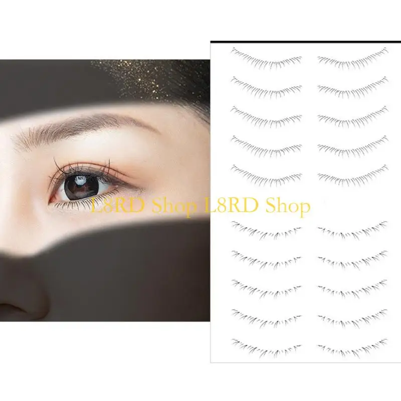 L8RD Lower Eyelash Tattoos Long-Lasting Waterproof Simulation 3D False Eyelashes - Image 2