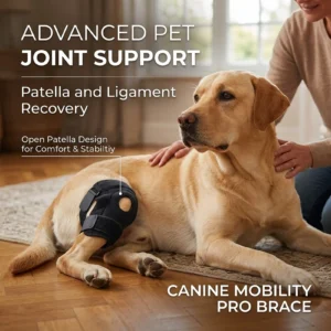 Dog Knee Brace Pet Joint Support High Elastic Material Adjustable for Post Surgery Recovery Senior Pets Activity Protection