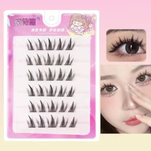 Self Adhesive False Eyelashes No Glue Needed DIY Segmented Lash Clusters for Natural Manga Little Devil Style Eyelash Extensions