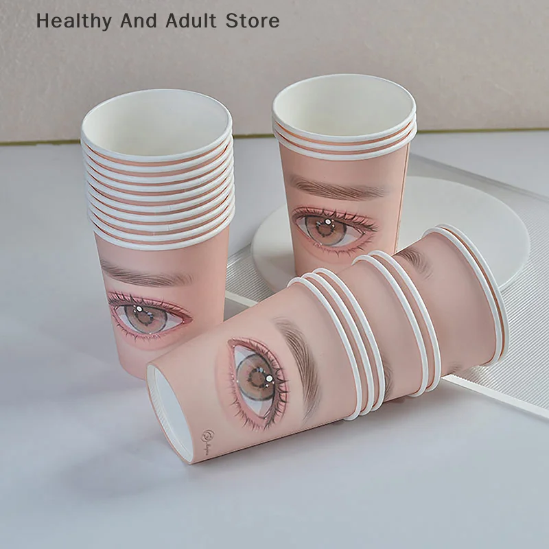 5Pcs Beauty Eyelash Practice Paper Cup Eyelash Extension Practice Beginner Lashes Training Disposable Paper Cups Multifunction - Image 5