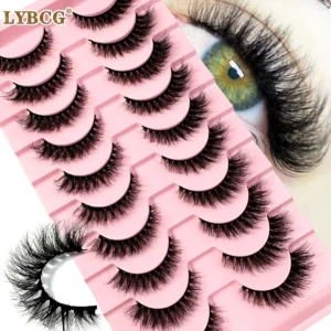 10/7/5/1Pairs Natural 3D False Eyelashes Makeup Mink Eyelash Fake Eye Lashes Faux Cils Make Up Beauty Maquillaje Tools H13 Cat