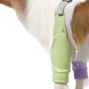 Fashion Warmth Dog Knee Brace Soft Anti-Lick Pet Front Leg Support Adjustable Breathable Dog Knee Pads Knee Recovery