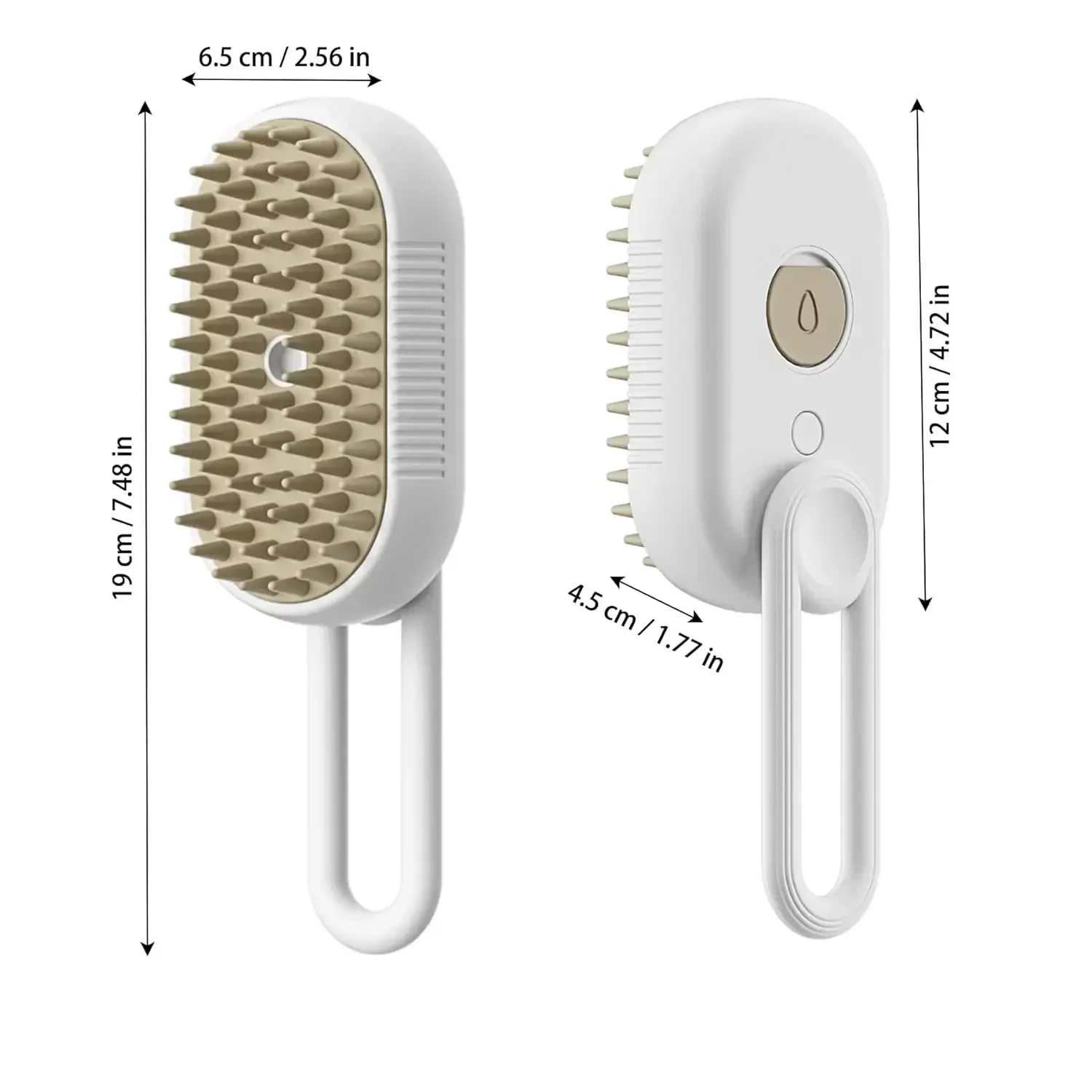 Steam Dog Brush Cats Pet Electric Spray Grooming Cat's Hairs Brush For Dogs Remove Tangles Tools Rings Rings 18 Belt Speaker You - Image 6