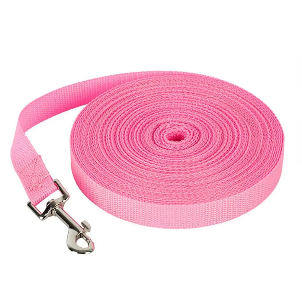 Colorful Nylon Belt Flexible Dogs Cats Traction Rope Walking Training Dog Leash Lead Strap - Image 3