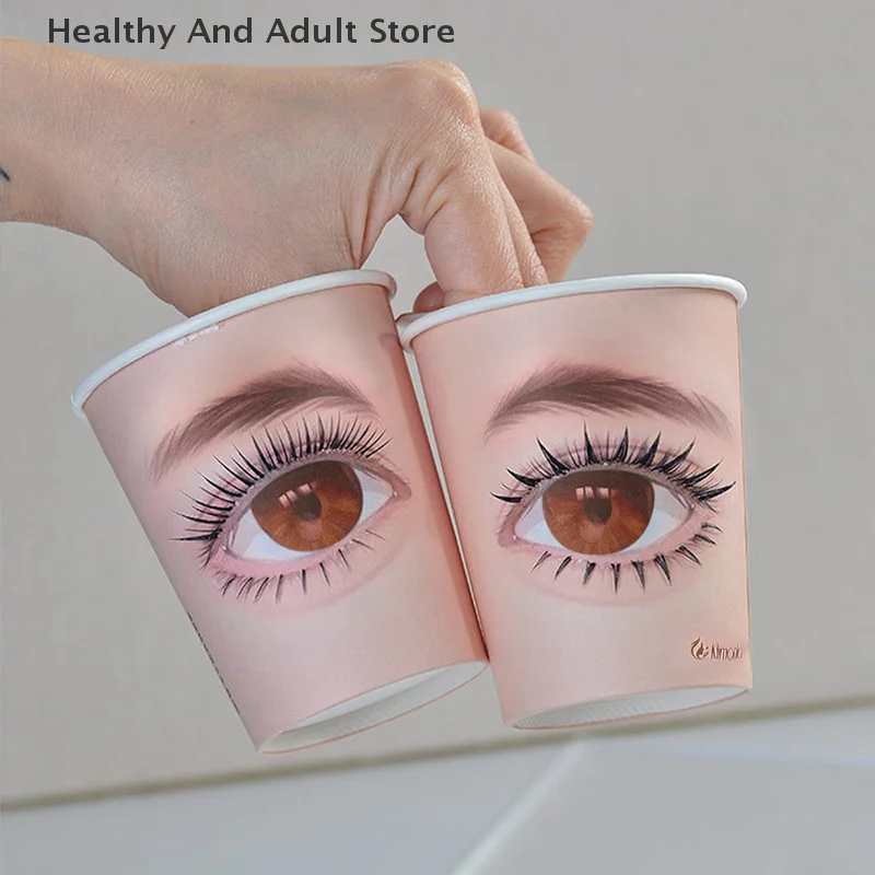 5Pcs Beauty Eyelash Practice Paper Cup Eyelash Extension Practice Beginner Lashes Training Disposable Paper Cups Multifunction - Image 4