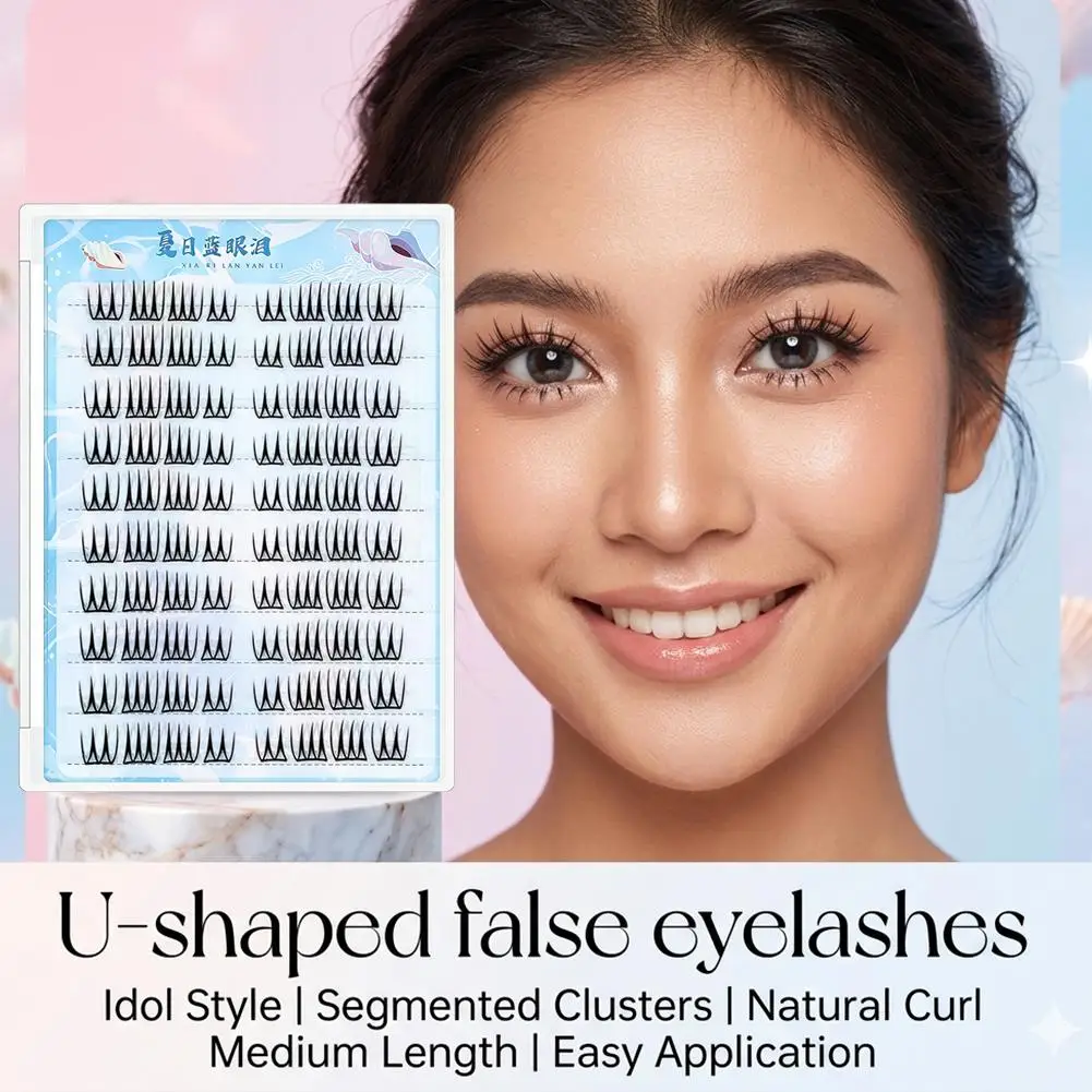 Korean Girl Group Inspired U-Shaped False Eyelashes Thin Film Natural Looking Bare Makeup Effect for Women O9M0 - Image 4