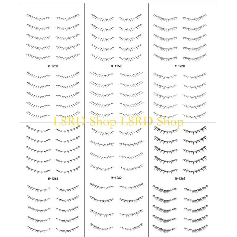 L8RD Lower Eyelash Tattoos Long-Lasting Waterproof Simulation 3D False Eyelashes - Image 5