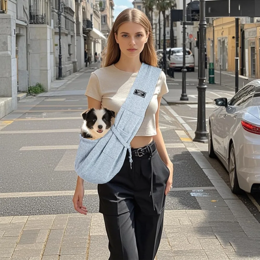 Pet Puppy Cat Carrier Bag Outdoor Travel Portable Dog Shoulder Bag Cotton Comfort Sling Handbag Tote Pouch Pet Carrying Supplies - Image 6