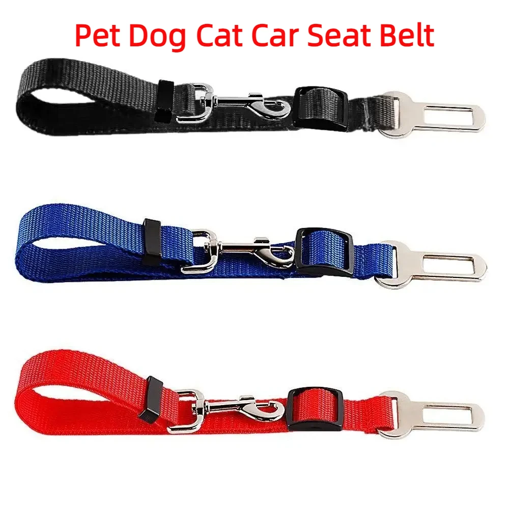 Adjustable Pet Dog Cat Car Seat Belt for Dogs Harness Leash Travel Clip French Bulldog Dog Collar Connector Accessories Supplies - Image 6