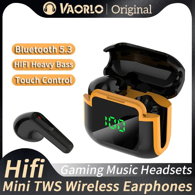 TWS Pro Bluetooth Wireless Headset HIFI Stereo Heavy Bass Sport Music Gaming Earphone With Mic Touch Control In-Ear Earbuds Mini