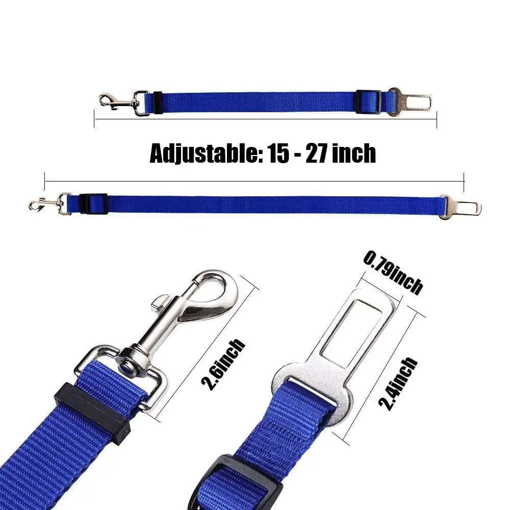 Adjustable Pet Dog Cat Car Seat Belt for Dogs Harness Leash Travel Clip French Bulldog Dog Collar Connector Accessories Supplies - Image 5