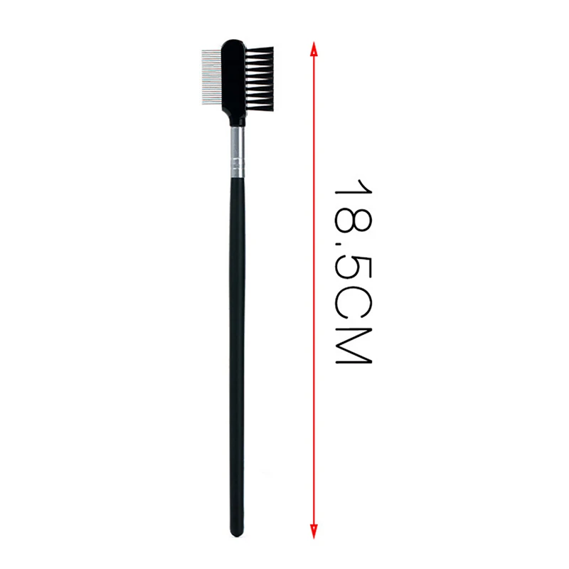 1PC Eyelash Brush Eyebrow Comb Makeup Brushes Professional Dual Makeup Tool maquiagem Black Kabuki Wood Beauty - Image 6