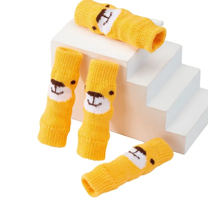 4pcs Pet Socks for Cats Anti-Dirt Paw Covers Scratching Protection for Teddy Bichon Joint Knee Protector Leg Guard Elbow Guard - Image 2