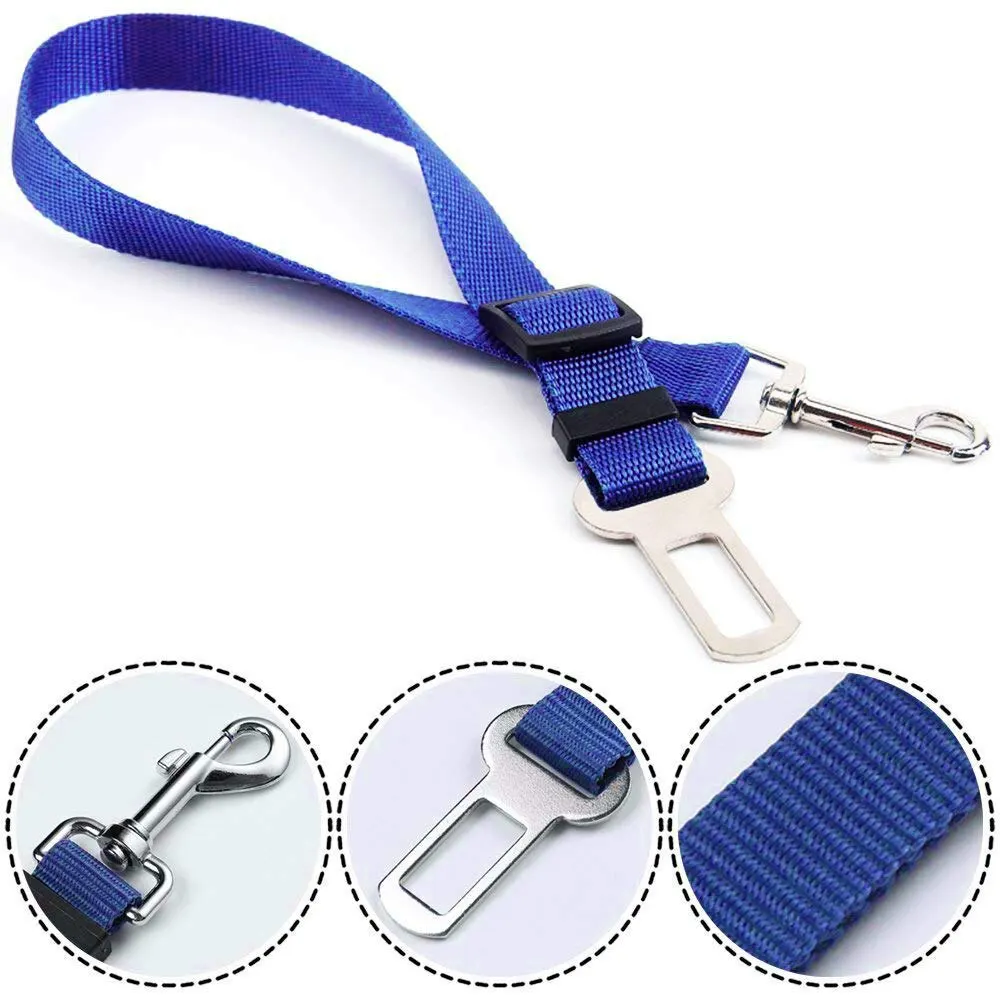 Adjustable Pet Dog Cat Car Seat Belt for Dogs Harness Leash Travel Clip French Bulldog Dog Collar Connector Accessories Supplies - Image 3