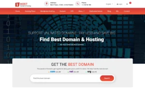 Hostone - Domain & Hosting Responsive Website Template