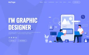 MyPage Personal Portfolio and Resume Website Template for freelancers, developers, designers, and creative professionals