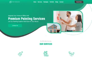 PaintMaster Painting Company & Maintenance Services Website Template for painting contractors, renovation companies, and property maintenance businesses