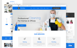 Cleaning Services Website Template – EcoClean Responsive HTML Template