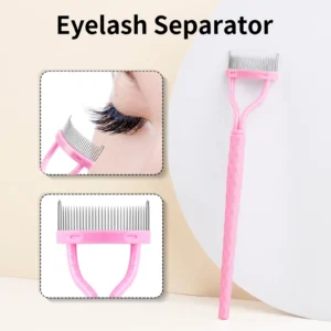 1PC Stainless Steel Eyelash Combing Tools Eyelash Beauty Separator Portable Eyelash Brush Comb Mascara Curl Eye Lash