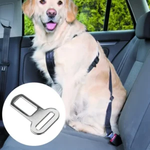 Pet Seat Belt Adapters - Car Metal Clips for Pet Leashes, Compatible with Truck & Car Seats