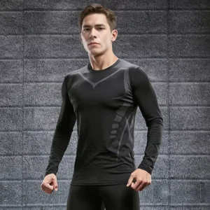 Men's T-shirt Men Running Sport T Shirt Men Compression Fitness Tops Tee Quick DryTight Training Gym Sport Running Shirts