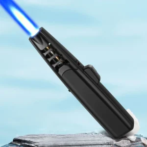 Metal Windproof Turbine Torch High-Flame Gas Direct Welding Gun Lighter Outdoor Portable BBQ Ignition Guns Kitchen Tool