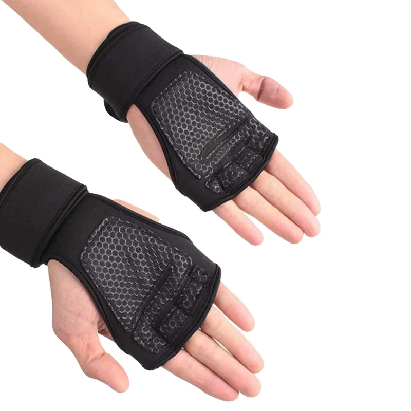 1Pair Training Sport Gloves for Men Women Workout Fitness Body Building Weightlifting Gym Hand Wrist Palm Protector Dumbbells Ha - Image 6