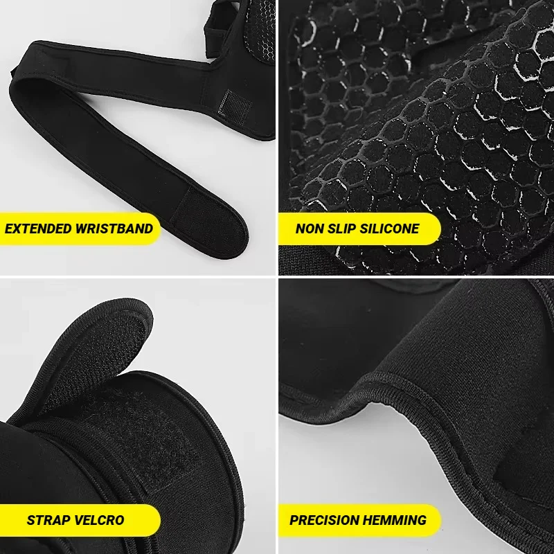 1Pair Training Sport Gloves for Men Women Workout Fitness Body Building Weightlifting Gym Hand Wrist Palm Protector Dumbbells Ha - Image 3