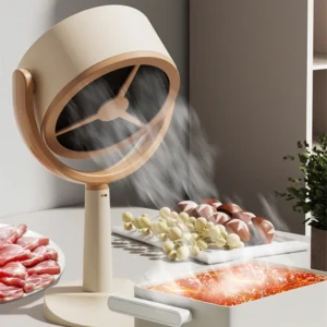 Electric Desktop Range Hood USB Adjustable Angle Portable Mini High Suction Power Exhaust Fan for BBQ Hot Pot Kitchen Appliance