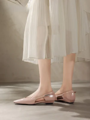 Saturday Fashion Sandals Women's Shoes Pointed Toe Head Cover Summer New Hollow out Beautiful Outdoor Wear Low Cut Single Shoes