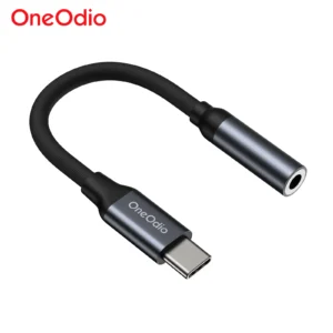Oneodio Type C to 3.5 mm Audio Adapter Headphone Amplifier Jack Cable 24bit/96kHz HiFi DAC Digital USB C AUX Converter Decoder