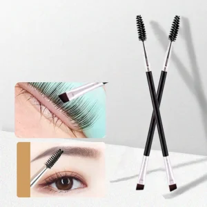 Double-ended Eyebrow Eyeliner Brush For Women Makeup Tools Eyelashes Brush Lash Curl Spiral Brush Angled Brow Powder Brushes