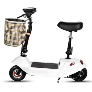 Little Dolphin Mini Electric Scooter with Battery Small Foldable Battery Car to Work Campus Scooter
