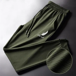 Men Quick Dry Pants Lightweight Hiking Jogging Trousers Breathable Workout Gym Ankle Joggers Athletic Running Pants Outdoor