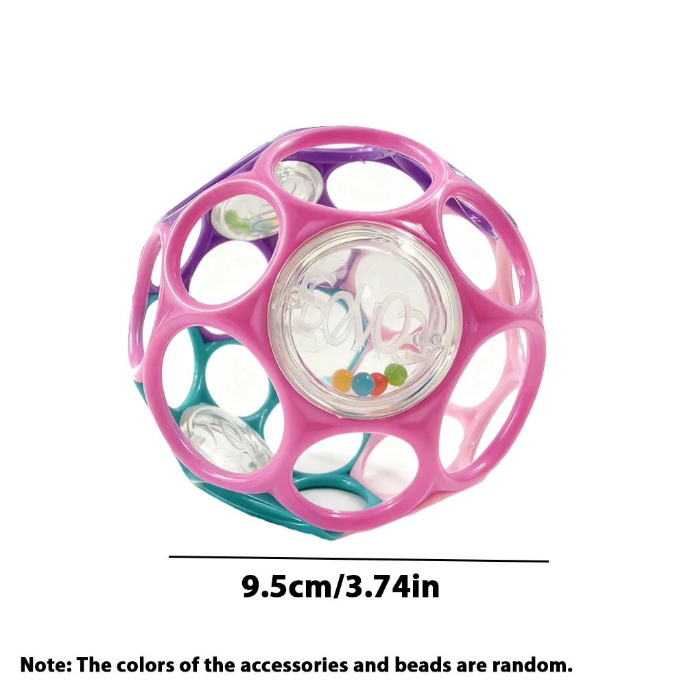 Soft Baby Grasping Ball Rattles with Bell Ball Early Education Educational Sensory Toy Random Color) - Image 5
