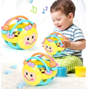 Baby Soft Teething Toys Newborn Early Educational Sensory Teether Rattle Touch Hand Grasping Ball Develop Infant Ball Game Toy