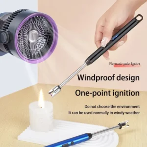 Electric USB Arc Lighter 360° Long Hose Household Candle Kitchen Gas Stove Pulse Plasma Windproof Flameless Safety Igniter 6Pack